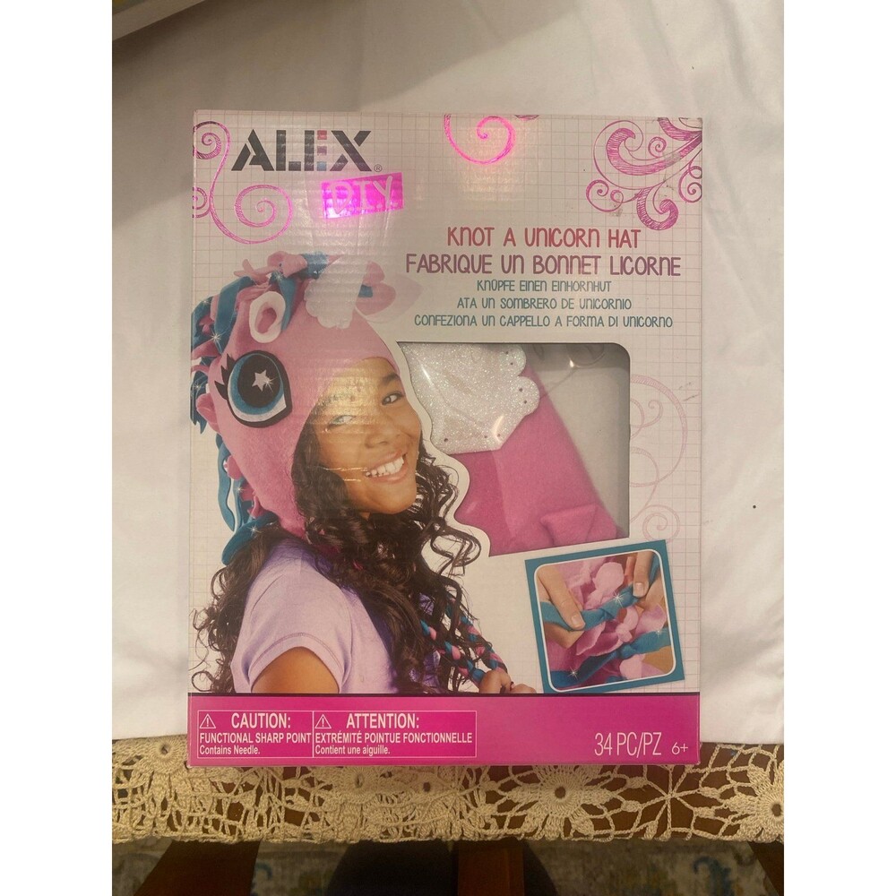 Alex DIY Knot-A Unicorn Hat Craft Kit Kids Art and Craft Activity - Brand New!